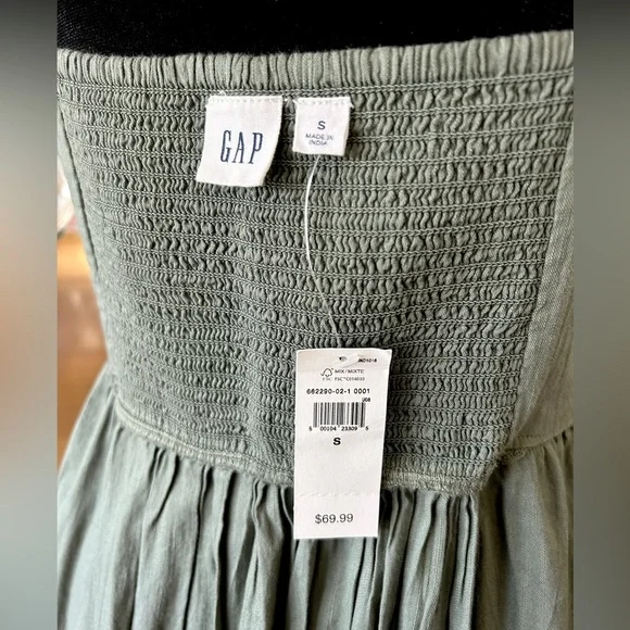 GAP Tie-Front Tiered Maxi Dress, NWT - Picture 9 of 9